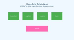 Steuerliche Geheimtipps: Welche Versicherungen Sie clever absetzen können! Steuerliche Geheimtipps Welche Versicherungen Sie clever absetzen können
